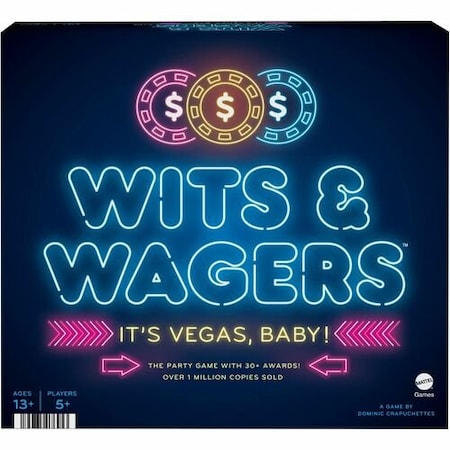 Mattel Board Game, Wits/Wagers, Vegas Edition MTTHHT91